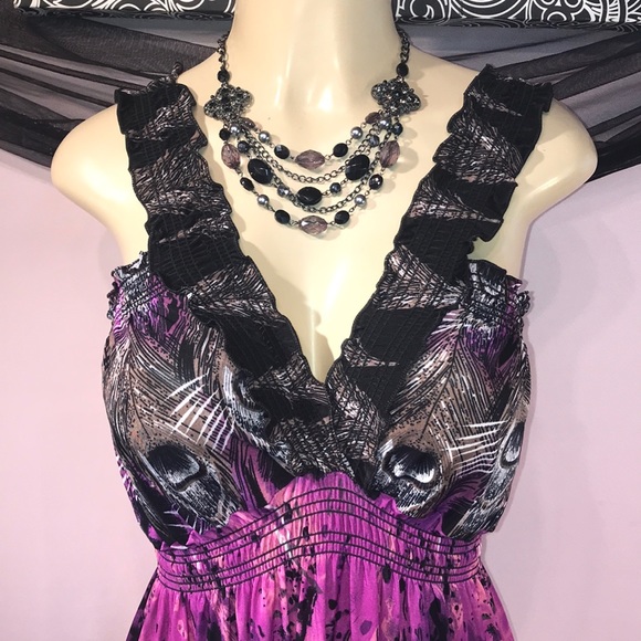 Beautiful maxi dress Size L 💖 - Picture 3 of 6